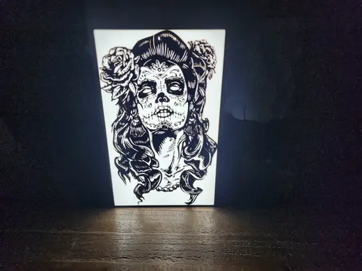 Sugar Skull woman Lightbox
