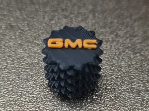 Tire valve cap GMC logo