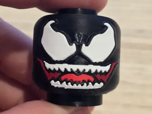 Venom Brick Head Keychain Clicker (Fidget Toy)