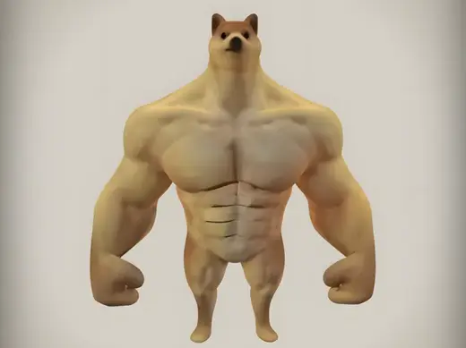 Shiba-inu Dog Meme (Keychain)