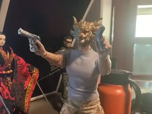 1:6兵人 微缩武器雕花双枪