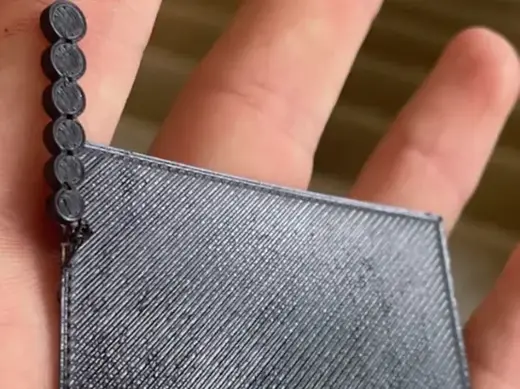 Elephant's foot test (minimal filament use)