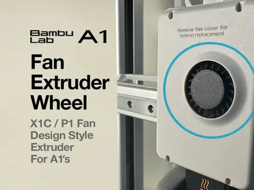 Fan Extruder Wheel - Bambu A1