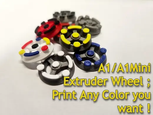 A1/A1Mini Extruder Wheel _ Any Color you want !