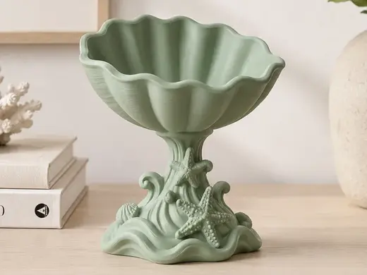 海洋风高脚收纳碗