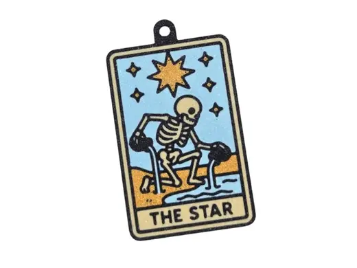 The Star – Skeleton Tarot Keychain