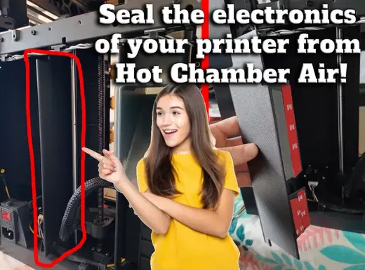 BambuLab X1C/P1P/P1S/X1 - Filter Side Seal - Keep Electronics Cool and Chamber Hot!