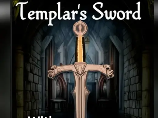 Templar's Sword w/Wall Mount