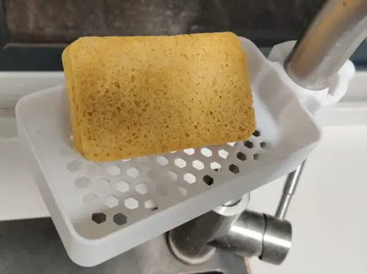 No Drill Sponge Drain Pillar Mount Shelf