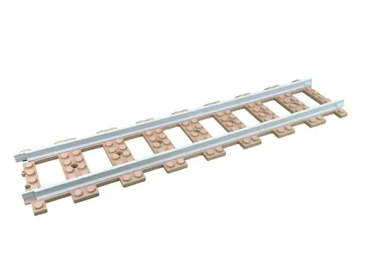 Brick City - train straight rail XL V3