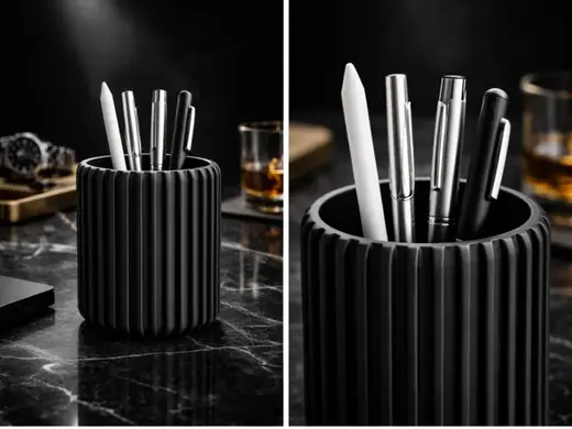Design Stiftehalter – Modernes geriffelt Bleistift