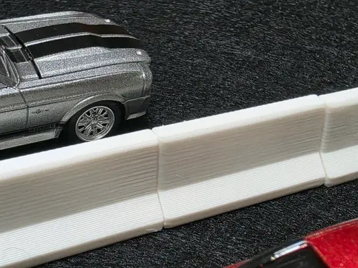 Concrete Median Barrier 1/64 dioramas