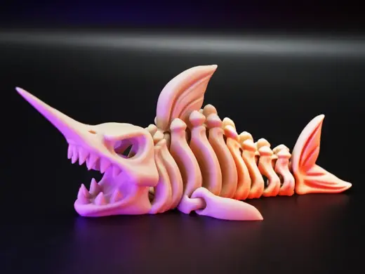 Articulated Skeletal Swordfish –Long & Short Sword