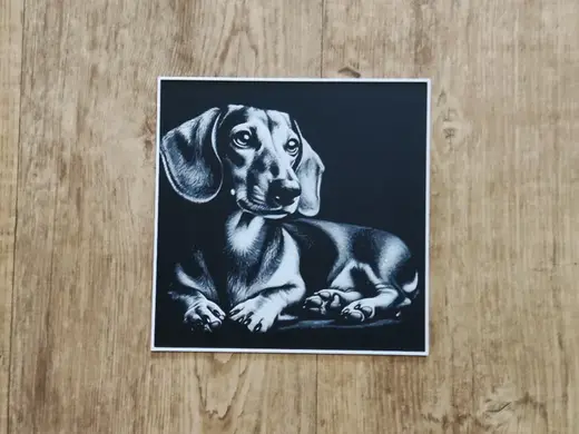 Dachshund dog - hueforge