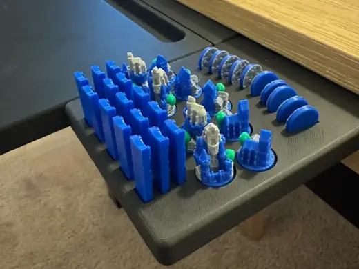 3D Catan Game Piece Holder for Zolamod Tables