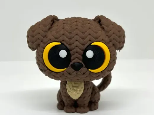 Kawaii knitted puppy - No AMS - Multi-part