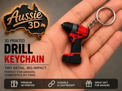 Milwaukee Drill Keychain