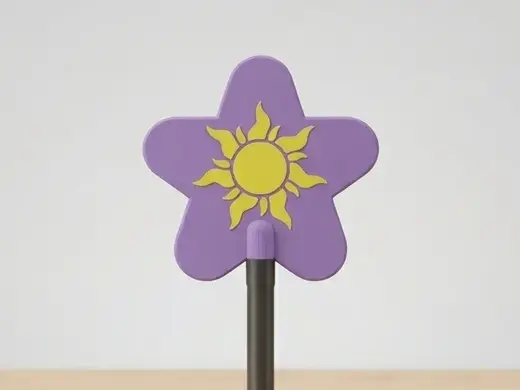 Rapunzel Sun Wand with Hidden Card Holder