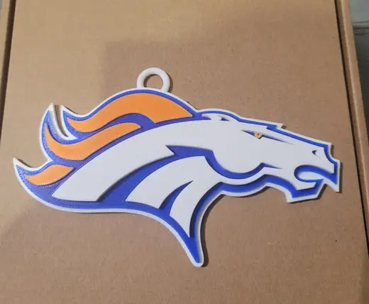 Denver Broncos 3d Logo 180mm series