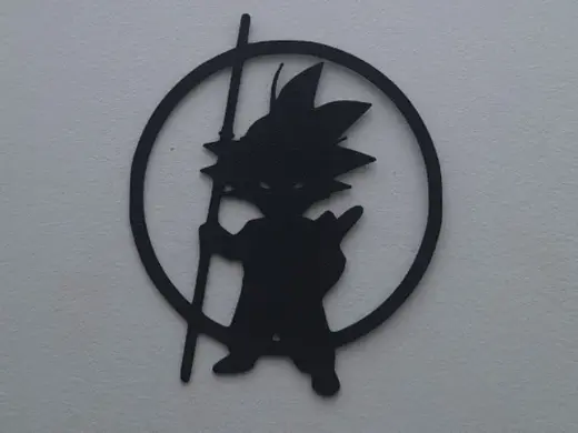 Petit Guerrier – Silhouette Murale Kid Goku