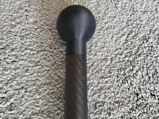 Carbon Fibre plant stake with finial