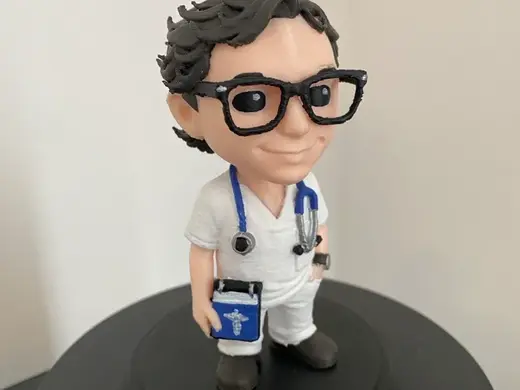 Statuetta 3D Medico (M) – Stile cartoon