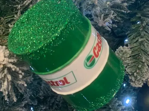 Oil Barrel Christmas Tree Decoration