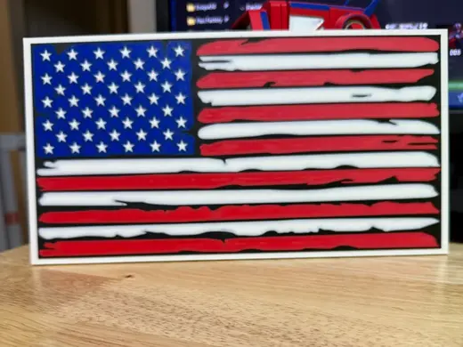 Distressed American Flag Wall art