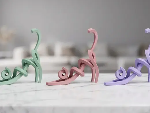 Abstract Cat Art