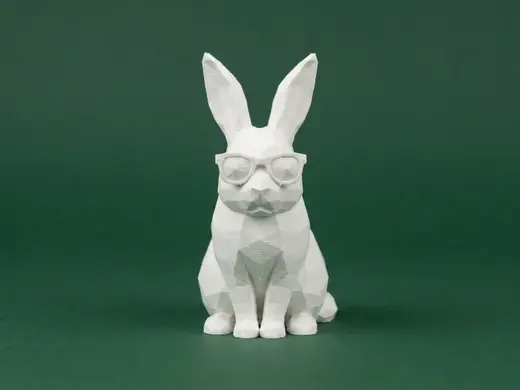 Low Poly Cool Rabbit in Sunglasses