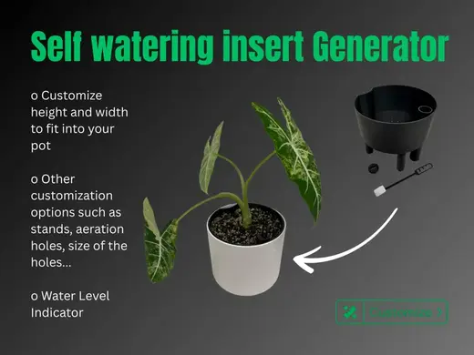 Self watering insert Generator (Hydro/Wicking)