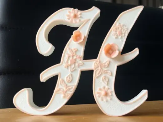 Floral Shelf Letters