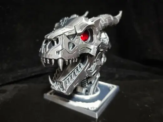 Mecha Dragon Head skull