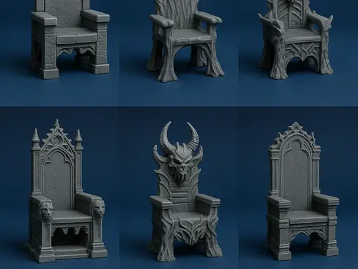 Fantasy Thrones and Chairs Pack