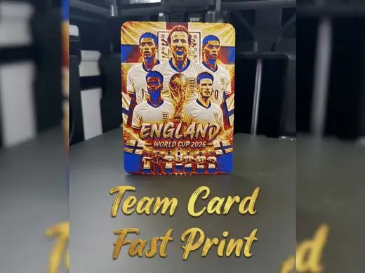 England World Cup Team Card