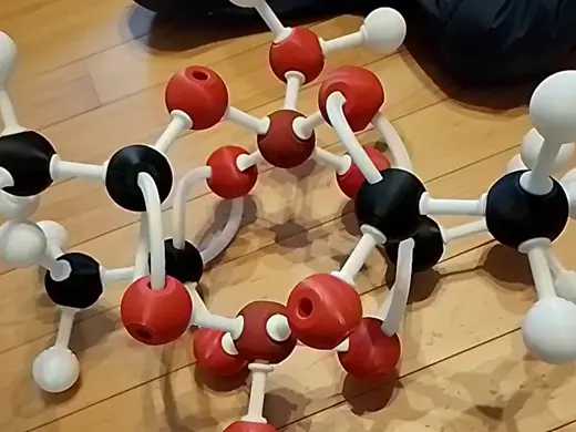 分子模型（統合型球棒モデル）