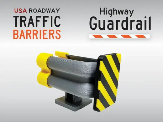 Corrugated Guardrail - US Road Mini Barriers