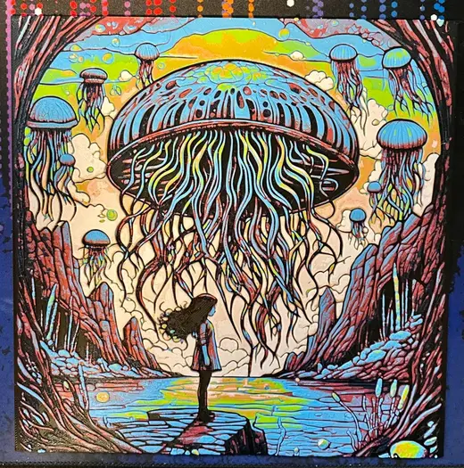 A Jellyfish Fantasy - Hueforge Filament Painting