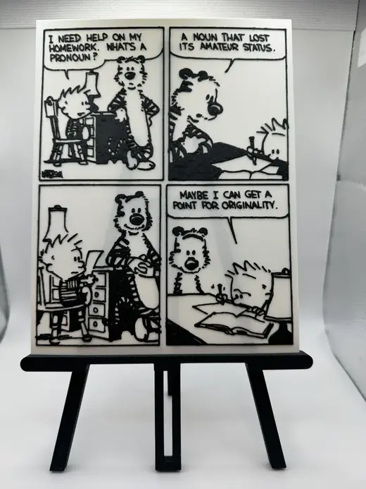 Calvin and Hobbes - Whats a Pronoun?