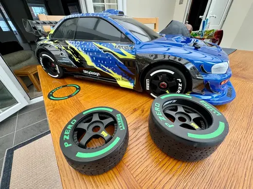 Arrma 1/7 F1 Rear wheel covers