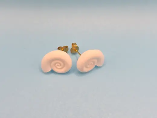 Ocean Elegance – Snail Shell Earrings