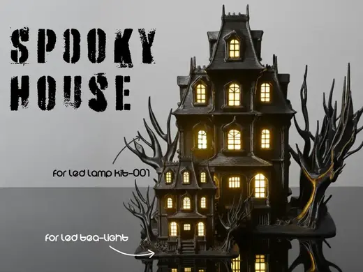 Spooky House Lamp (Tealight & Lamp 001 Compatible)