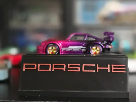 Porsche plate for stand