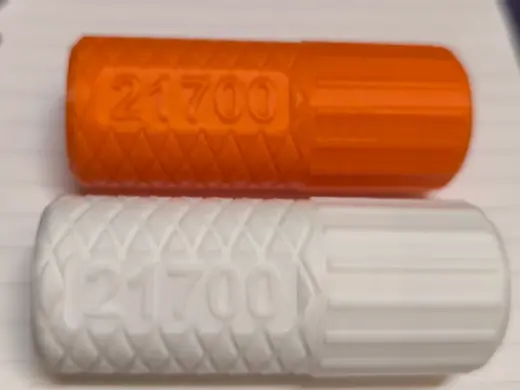 21700 cell battery case with screw cap V2