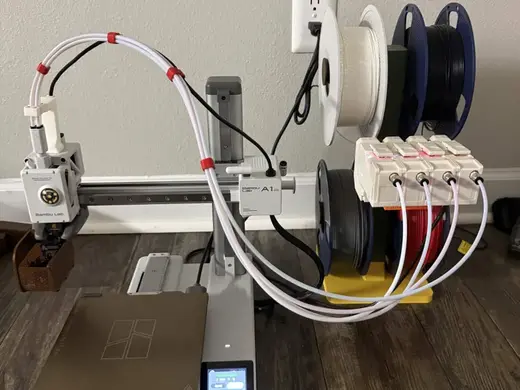 BMCU 370C Mount and 4 Filament holder Stand