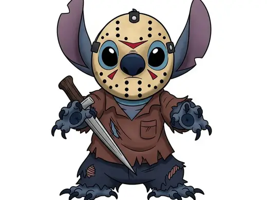 Halloween Disney Figur Stitch x Michael Myers