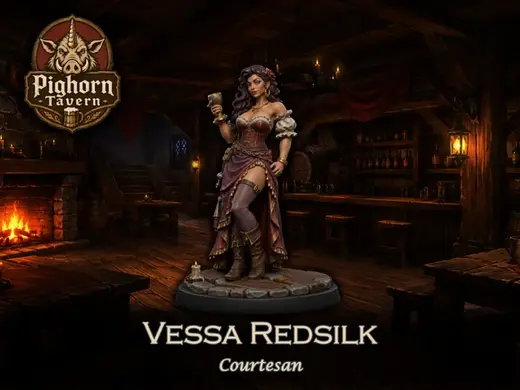 0.2 Pighorn Tavern Courtesan 28mm 32mm miniature