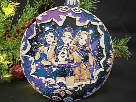 KPOP Demon Hunters Christmas Bauble