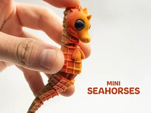 Mini Seahorses-Articulated & Keychain