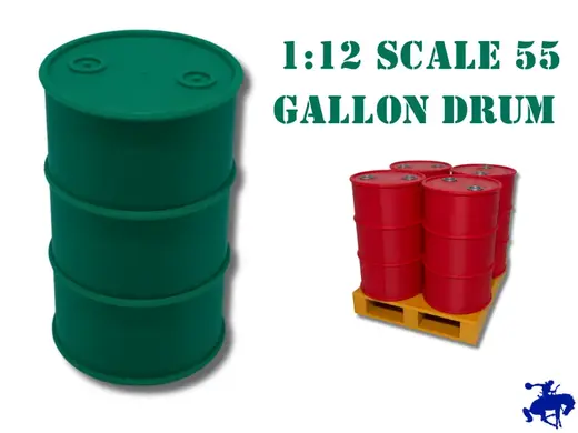 55 Gallon Drum for 1:12 Scale Dioramas